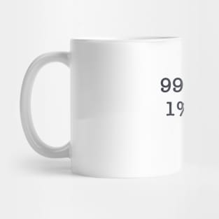 99% Plant Based 1% Totally Nuts Mug